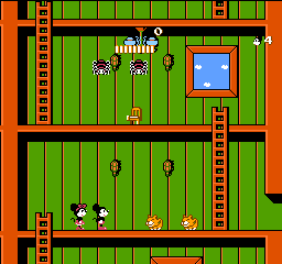 Mickey Mousecapade (USA) In game screenshot